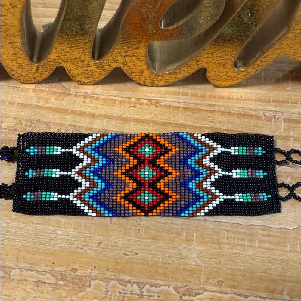 Colorful Handmade Mexican Beaded Bracelet
Chaquira Various Colors